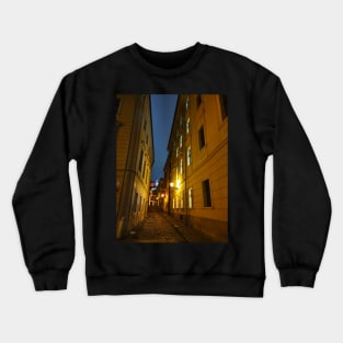 Night streets of Bratislava Crewneck Sweatshirt